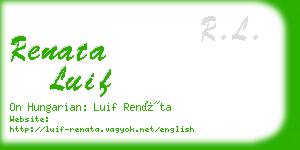 renata luif business card